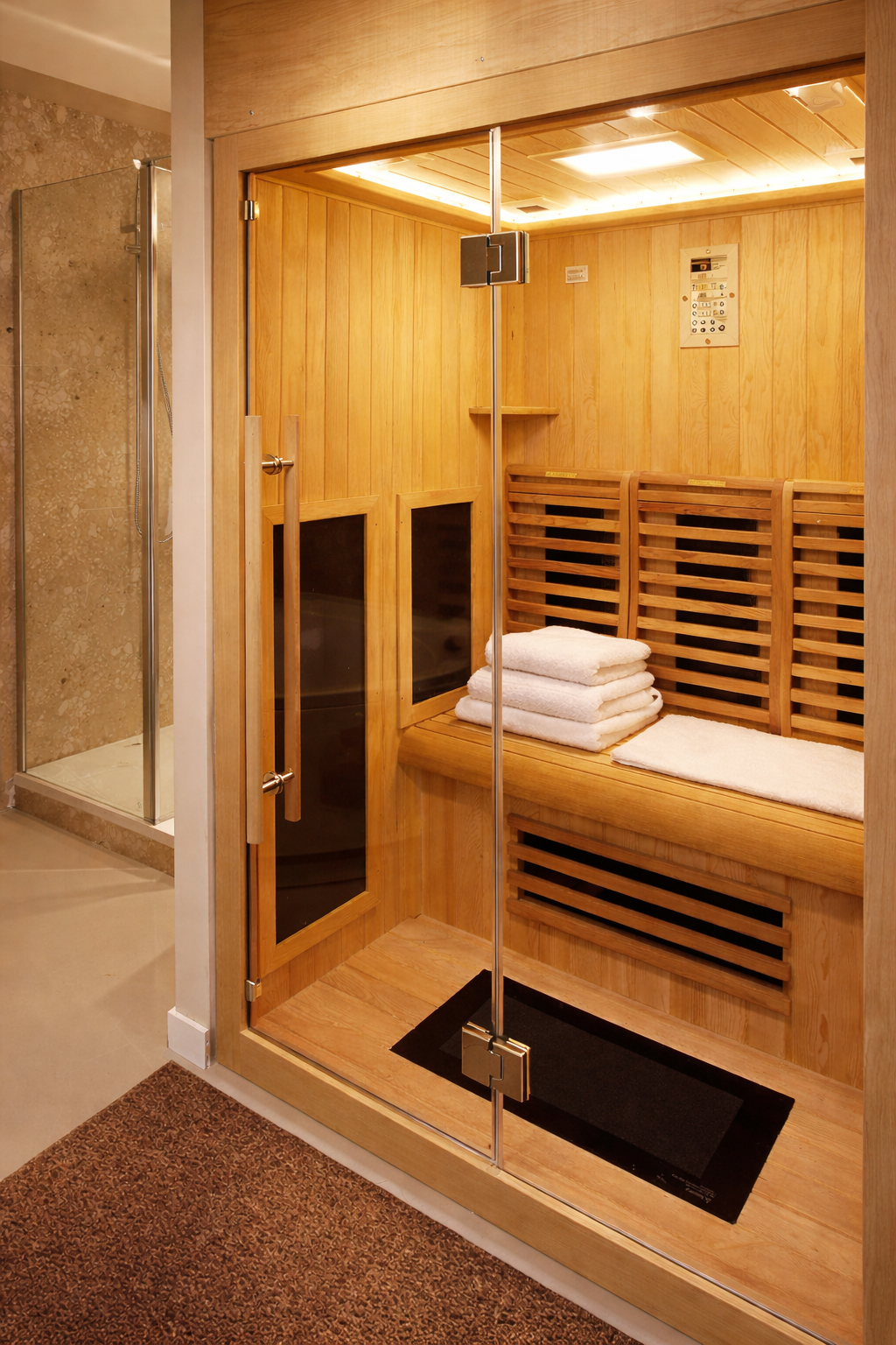 Balnéothérapie lumière dorée
